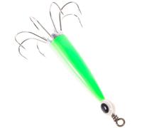 FRCOLOR Hameçon pour Calamar Lumineux en Fer Vert Clair, Crochet à Rangée Brillant L'obscurité, Pêche en Rivière Capture de Poissons et Calmars