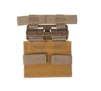 FRCOLOR Harnais Tactique pour Chats en Nylon Résistant à l'abrasion, Gilet Ajustable Kaki pour Aventures Extérieures et Exercices des Petits Animaux