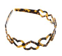 FRCOLOR Headband Femme Acétate Motif Cœur Accessoire Cheveux Minimaliste Élégant pour Maquillage et Coiffure Style Français Bandeau Portable Chic