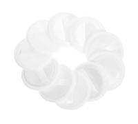 FRCOLOR Houppette à Poudre Visage 10 Pièces 60x7 Mm 100% Coton Blanc Petite Houppette Compacte Pour Maquillage Visage Et Corps