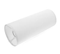 FRCOLOR Housse de Lampadaire Tambour en Tissu, Abat-jour Long Blanc, Structure Solide, Douille E27, Salon et Chambre