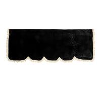 FRCOLOR Housse de Piano en Peluche Noire pour Clavier 88 Touches, Protection L'usure et Lavable, pour Piano Électrique