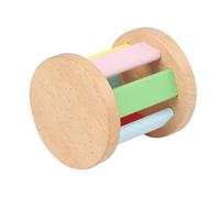 FRCOLOR Instrument à Rouleau En Bois Pour Bébé, Hochet Montessori Compact, Léger Et Coloré, Éducatif Pour Tout-petit, Développement Sensori-moteur,