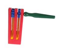 FRCOLOR Instrument de Percussion Bois Éducatives à Double Instrument Musical Ratchet pour Événements et Animations
