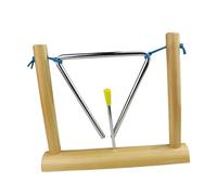 FRCOLOR Instrument de Percussion Triangle pour Garçon Fille Outil Éducatif Musical pour Éveil et Enseignement Maternelle de Développement pour Garçons et Filles