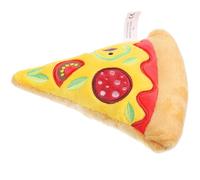 FRCOLOR Interactif pour Chien en Peluche Forme Hamburger Couineur, à Mâcher pour Chiot, Rembourrage en Coton PP, pour Jouer et Exercer Votre Chien