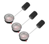 FRCOLOR Jauges de Niveau de Réservoir Accessoire de Pièces Détachées Lot de 3 pour Générateur, Indicateur de Niveau de Gaz Précis en Métal Haute Température, Compatible Moteurs à