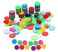 FRCOLOR Jetons de Bingo en Plastique 19Mm pour Garçon et Filles 200 Pièces Jouets Éducatifs Jetons de Comptage Colorés Accessoires de Jeu pour Activités Pédagogiques