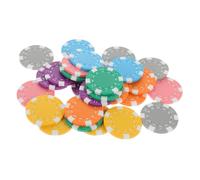 FRCOLOR Jetons De Poker en Plastique 28 Pièces Multicolores Polyvalents pour Joueurs De Poker Et Amateurs De Golf Marqueurs De Balle Taille Standard pour Jeu De Société Et Terrain De Golf