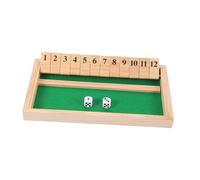 FRCOLOR Jeu de Société Bois Shut The Box Éducatif Stratégique pour Garçon Fille et Adultes pour Maison École et Fêtes