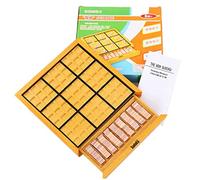 FRCOLOR Jeu de Sudoku Bois pour Adultes et Garçon Fille Puzzle Numérique Intelligent Jeu de Table Éducatif Surface Lisse et Développement Cognitif et Créativité
