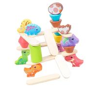 FRCOLOR Jeu Déquilibre Bois Dinosaure Coloré Empilable Éducatif pour Garçon Fille Déveil pour Améliore Motricité et Communication