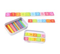 FRCOLOR Jeu Éducatif Bois pour Compter et Calculer Bâtons Arithmétiques Colorés pour Apprentissage Mathématique Précoce Pédagogique pour Garçon Fille Maternelle et Primaire