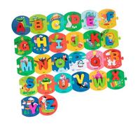FRCOLOR Jeu Éducatif Puzzle Bois pour Garçon Fille Cartes Dapprentissage des Mots Anglais Pédagogique Créatif Garçon Fille Complet pour Apprentissage Précoce