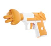 FRCOLOR Jeu Portable de Pierre-Feuille-Ciseaux en Plastique Doré, de Bureau Compact Anti-Stress, Jeu Interactif Décompression et Présent de Fête Amusant