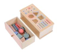 FRCOLOR Jouets Activités pour Tout-Petits Trieur De Reconnaissance des Formes Jouet Apprentissage Bois De des Couleurs Cube De des Formes Matériel Éducation Petite Enfance