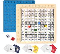 FRCOLOR Jouets Éducatifs Bois Montessori pour Apprentissage Précoce Jouets Cognitifs pour Calcul Multiplication Matériel Didactique pour Développer Les Compétences Mathématiques des