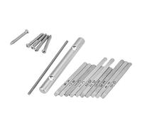 FRCOLOR Kalimba 10 Touches en Alliage - Kit de 10 Clés de Remplacement Gravées pour Piano à Pouces Repères D’échelle - Accessoires pour Montage DIY - Pièces de Réparation pour Instrument