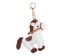 FRCOLOR Kawaii Horse Keychain Plush Pendant Lightweight Cute Stuffed Animal Charm For Bags Backpacks And Keys
