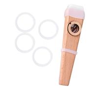 FRCOLOR Kazoo Bois pour Adultes et Débutants Instrument de Musique Facile à Apprendre Accompagnement pour Guitare et Ukulélé Accessoire Musical Portable pour Filles et Adultes