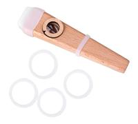 FRCOLOR Kazoo en Bois Facile à Apprendre - Accessoire Musical pour Adultes - Accompagnement Guitare et Ukulélé - Instrument Kazoo Professionnel - Musical Compact et Léger
