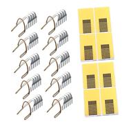 FRCOLOR Kit 110 Pièces Autocollants Formes à Ongles Carrés Papier et Métal, Guide Extension Manucure Gel Acrylique, Débutants et Usage Professionnel Salon ou Maison