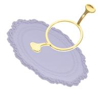 FRCOLOR Kit 2 Pièces Moules à Sceau de Cire en Métal Rond Tapis en Silicone Ensemble Cachetage Cire pour Loisirs Créatifs Invitations de Mariage et Scrapbooking pour Style Style Aléatoire