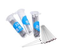 FRCOLOR Kit de 300 Épingles à Insectes en Acier Inoxydable Tête Plastique, Tailles 2, 3 et 4, pour Spécimens D'entomologie, Montage Précis et Présentation Pédagogique en Laboratoire