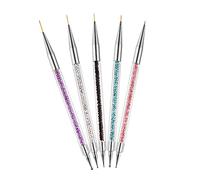 FRCOLOR Kit De 5 Stylos Pour Nail Art Double Stylo Pour Dessiner Les Pour Un Travail De Précision