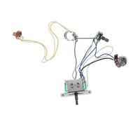 FRCOLOR Kit de Câblage Guitare Électrique Positions Stable avec Potentiomètre et Prise Compatible Tonalité et Volume sans Bruit