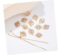 FRCOLOR Kit De Fabrication Bracelets Étoiles Filantes Et Breloques Zodiaque En Alliage Doré, Accessoires Création Bijoux Femme Pour Diy Chaînes Élégantes, 12 Pièces Diversifiées