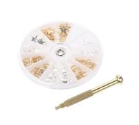 FRCOLOR Kit de Perçage D'ongles en Métal Pendentifs pour Nail Art, Outil Professionnel et Débutant pour Piercing D'ongles, Usage DIY à Domicile ou Salon