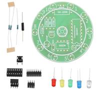 FRCOLOR Kit D'entraînement la Soudure avec Planche de Circuit Imprimé en Plastique Vert pour Débutants Pratique Intuitive pour Activités Électroniques et Projets Éducatifs