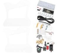 FRCOLOR Kit Électronique à Souder pour Harpe Diy, 51 Composants pour Instrument de Musique à Souder, Boîtier Transparent, Projet D’initiation et Création Musicale, Fournitures Soudage