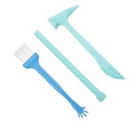 FRCOLOR Kit Fouille Archéologique Garçon Fille avec Marteau Ciseau Brosse Excavation Gemme Éducatif pour Garçon et Fille Set Plastique Sûr pour Activités Scientifiques et Historiques