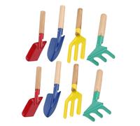 FRCOLOR Kit Jardinage avec Pelle Râteau Main et Fourche à Fleurs Outil Solide pour Plantation et Entretien des Plantes Adapté Jardin Cour et Ferme