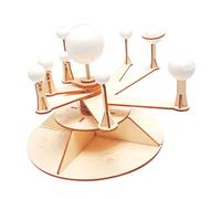 FRCOLOR Kit Maquette Système Solaire Bois DIY Modèle Éducatif pour Garçon Fille Scientifique Stimulant la Coordination et Imagination