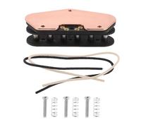 FRCOLOR Kit Micro Double Bobinage pour Guitare Électrique Tl Capteur de Son N-pôle, Finition Noire, Accessoire pour Remplacement et Amélioration, Installation DIY pour Musiciens
