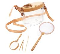 FRCOLOR Kit Observation Insectes pour Garçon Fille avec Boîte Loupe et Filet Attrape Insectes Éducatif Scientifique pour Exploration Extérieure et Facile à Utiliser