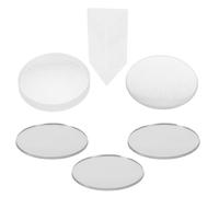 FRCOLOR Kit Optique de 6 Lentilles en Verre pour Expériences Optiques en Physique, Ensemble Convexes et Concaves, Matériel D'expérimentation Scientifique Éducatif, Grossissement
