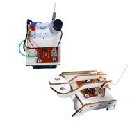 FRCOLOR Kit Scientifique Bois DIY Télégraphe Éducatif Expérimentation Stem pour Garçon Fille Projet Science Technologie Manuel avec Émetteur et Récepteur Apprentissage Ludique et Créatif