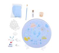 FRCOLOR Kit Souvenir D'empreintes pour Bébé en Boue Portable et Facile à Utiliser, comme Présent de Naissance pour Garder les Empreintes Main et Pied