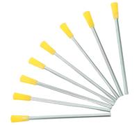 FRCOLOR Kit Triangle de Percussion 8 Pièces avec Baguettes Légères Instrument de Musique pour Tout-Petits Initiation Musicale à Domicile L’École Ensemble Compact pour Apprentissage