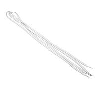 FRCOLOR Lacets Plats Noirs et Blancs pour Chaussures, Lacets de Baskets pour Adultes, Corde en Polyester Résistante, 0,8 X 120 Cm, 4 Paires, Usage Sport et Mode