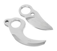 FRCOLOR Lames de Rechange pour Sécateur Électrique en Acier au Carbone Argenté, Performance de Coupe Optimisée, Design Léger, Lot de 2 Pièces pour Entretien Continu des Vergers