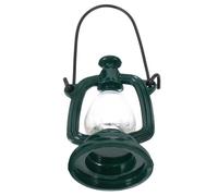 FRCOLOR Lampe à Pétrole Miniature Résine Rétro pour Décoration Maison Poupée Lampe à Huile Intérieure Réaliste Accessoire Micro Paysage Modèle Vert