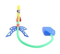 FRCOLOR Lanceur De Fusées D'extérieur Pneumatique pour Garçon Et Filles, Kit De 3 Fusées, Propulsion par Flux d'air, Jouet De Plein Air Adaptable pour Jeux De Parc Et Pique-niques, Couleur Aléatoire