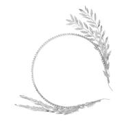FRCOLOR Leaf Tiare Bandeau Mariage Alliage de Zinc et Argenté Accessoire Cheveux Mariée Élégant et Confortable pour Cérémonies et Soirées