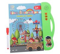 FRCOLOR Lecteur Électronique Bilingue Français Anglais pour Garçon Fille Éducatif Audio Interactif Sécurisé pour Tout Petits Ans Activités Dapprentissage Ludiques et Développement Cérébral