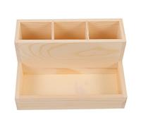 FRCOLOR lèvre argenterie étain stylo comptoir boite rangement boite de rangement conteneur d'outils d'art d'ongle organisateur de de coton nail art en bois